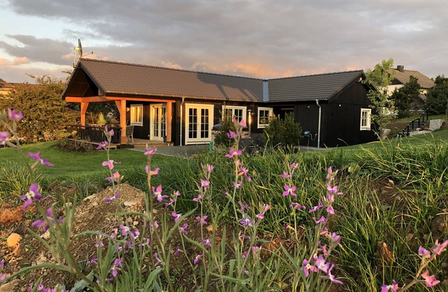 Scandinavian Lodge with hot tub near Winterberg