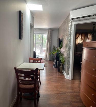 Self service small breakfast, 2 double beds private room