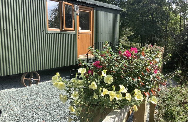 Shepherds Hut, self catering, Powys