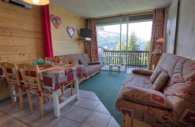 Ski-in studio with outdoor pool