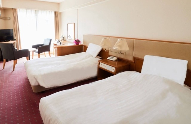 Smoking Twin Room Free breakfast buffet with ab/Hitachinaka Ibaraki