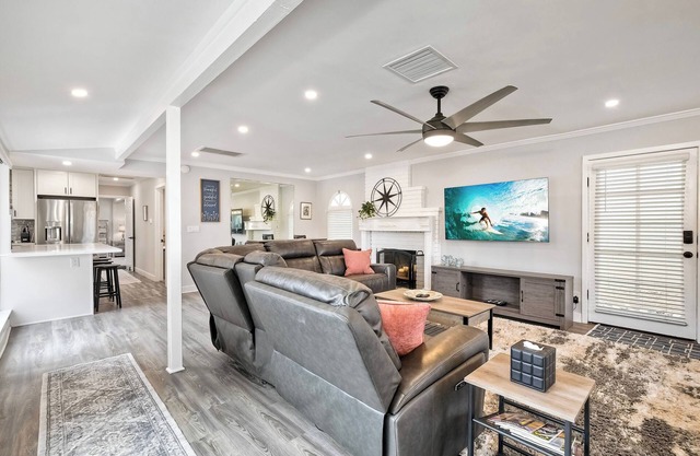 Steps to Beach! 2BR Dog-Friendly Home w/Fire Pit, BBQ & Gated Entry