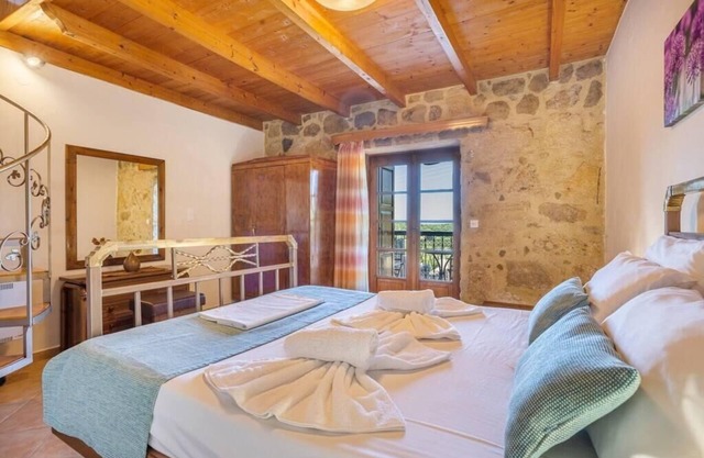 Stone maisonette villa with private pool in th.
