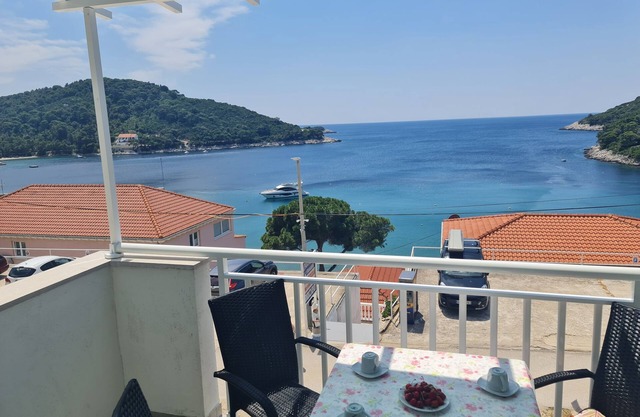 Studio flat with terrace and sea view Cove Saplunara, Mljet (AS-12849-c)