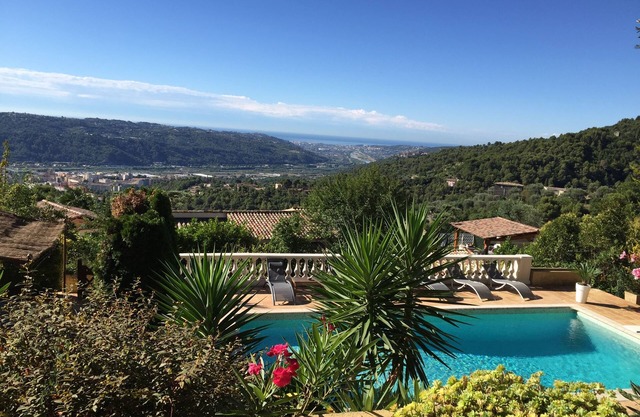 STUDIO INDEPENDENT POOL VILLA (4 PEOPLE) FRENCH RIVIERA NICE - PANORAMIC SEA VIEW