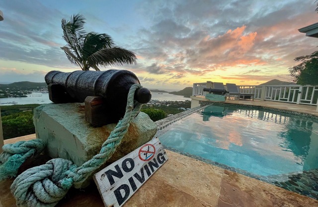 Stunning 300 degree views overlooking English & Falmouth Harbour, Antigua!