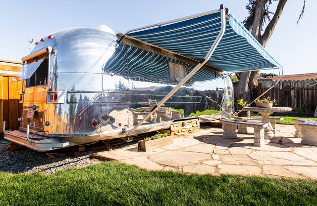 Stunning and unique AirStream on the Coastal Trail and near Poplar Beach