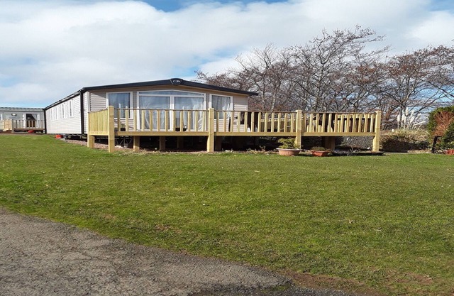 Superior Caravan situated on peaceful location with outside decking