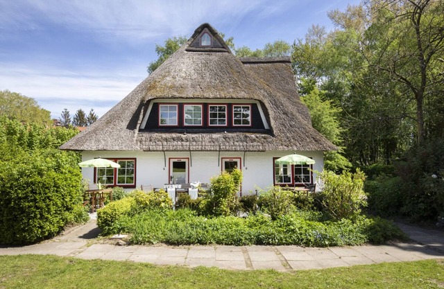 Thatched roof house with proximity to the Baltic Sea, outdoor sauna, playground & large garden