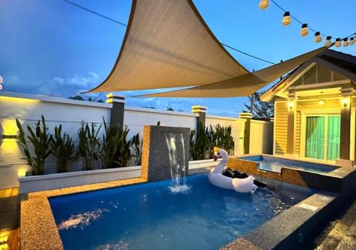 Tiny House Dferry With Private Pool OR 4 Room Homestay Jerantut Wifi Full Aircond