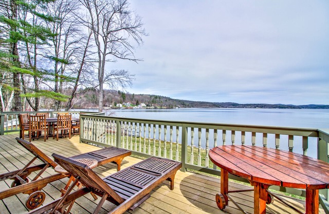 Totally remodeled year round LAKEFRONT home with stunning views of Lake Bomoseen