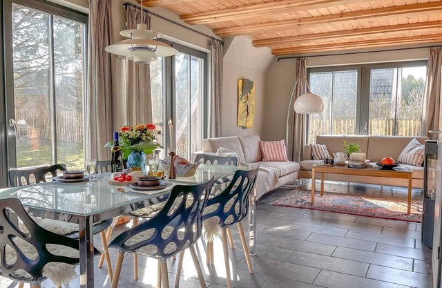 traumHaff beach house on Achterwasser. Design & Art on Usedom, with fireplace & sauna