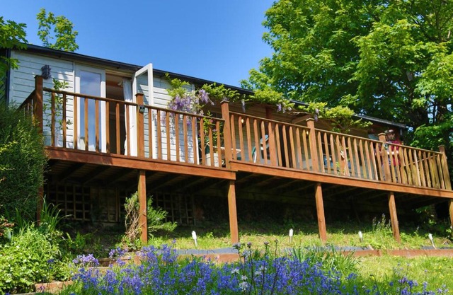 Treetops Lodge, Bantham, South Devon, a tranquil rural retreat