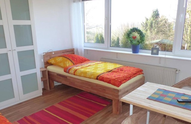 Twin room No. 2, shared shower/shared toilet - guest room view of the countryside