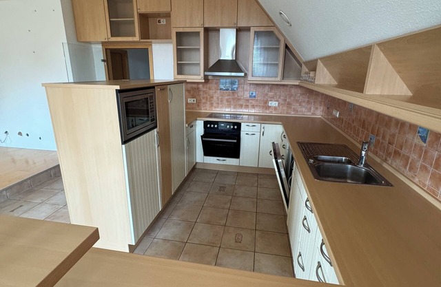 Vacation home on the top floor with air conditioning in the living & sleeping area