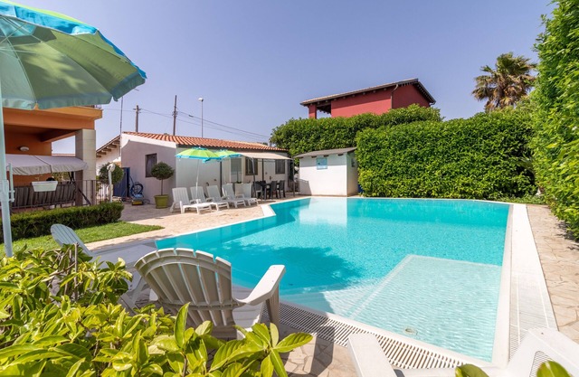 Villa "Arianna" with Shared Heated Pool, Private Terrace & Wi-Fi