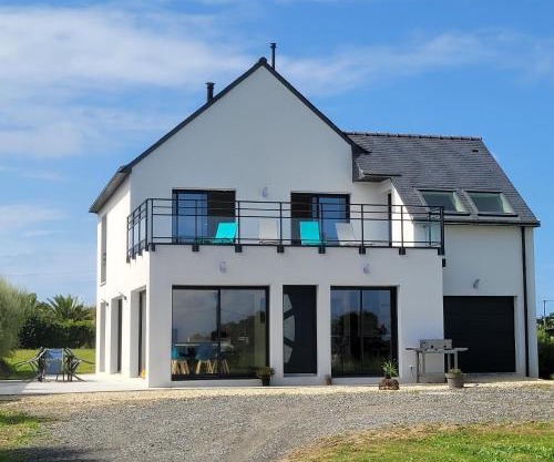 Villa l'estran récente vue mer Plounéour-Brignogan-plages