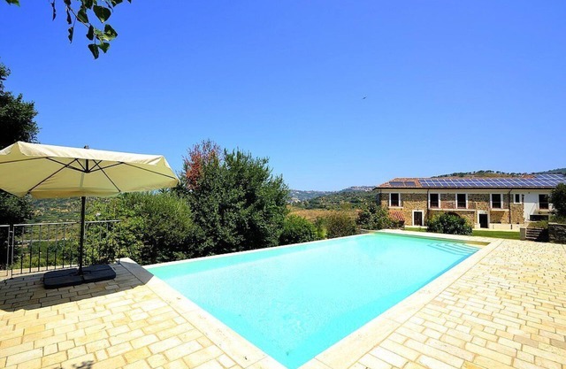 Villa Nefele: A spacious and welcoming two-story villa in a quiet position, located on a hillside above the sea, with Free WI-FI.