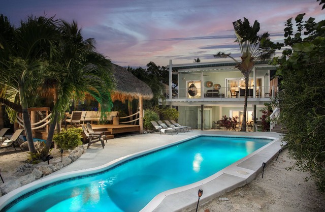 Your own Private Resort! 50ft Dock on Canal w/Pool, Tiki and RV Hookup!