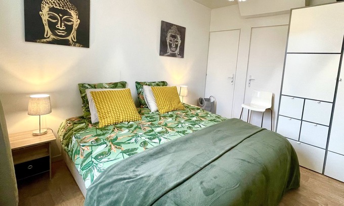 Grand-Fort-Philippe Apartment | À 200 m de la Plage, Central, bel Appartement 3 Pièces Dans Maison Classée