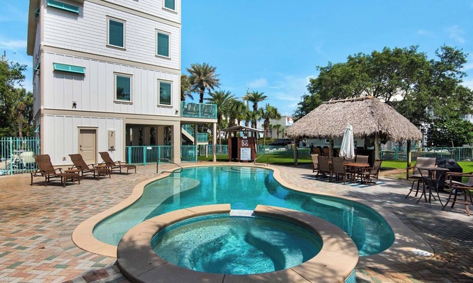 Tang-O-Mar House | 0.2 Mi to Beach, Tiki Bar, Huge Pool, Close to Silver Sands Shopping