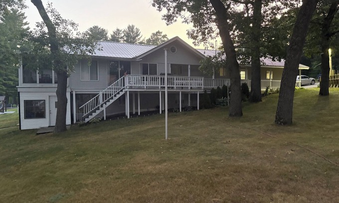 Newaygo Apartment | 1-bedroom WATERFRONT Apartment on Hess Lake with excellent swimming.