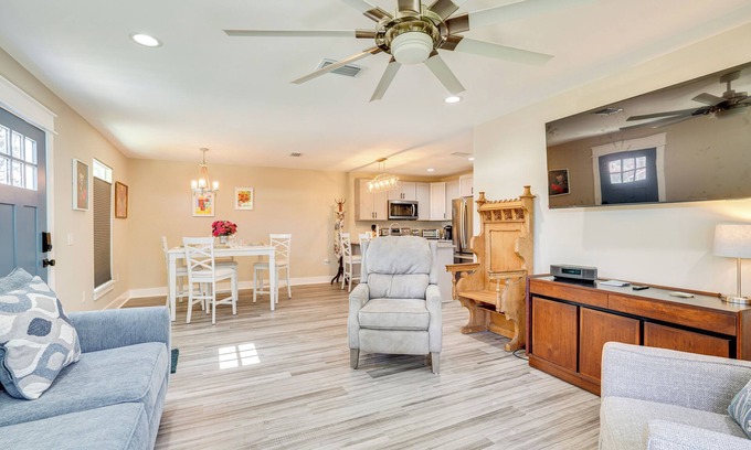 The Pines House | 1 Mi to Beach: Dog-Friendly PCB Home w/Backyard!