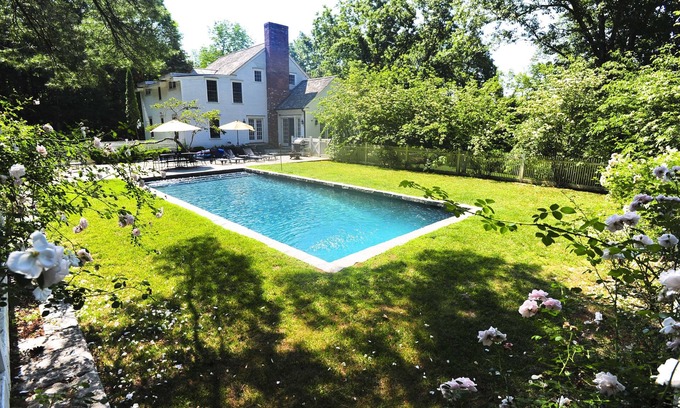 Roxbury House | 100% ROXBURY! PoshPadsCT "JUDD'S BRIDGE" 1.5Hrs NYC, 5BR, Ski, Pool, Pond, BBQ