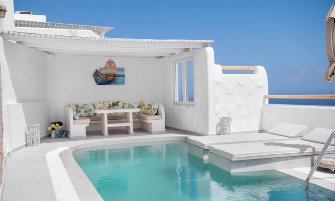 Vourvoulos Villa | 102. Premium Villa, Private Pool, Aegean Sea View