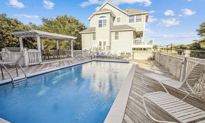 Whalehead Beach House | 1488 - Sandy Pause 6-bed 5-bath, Corolla, NC, pet friendly, private pool, hot tub, game room