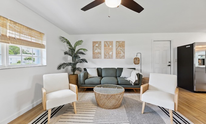 Indian River Estates House | 2 Bed Tropical Oasis Near Beach