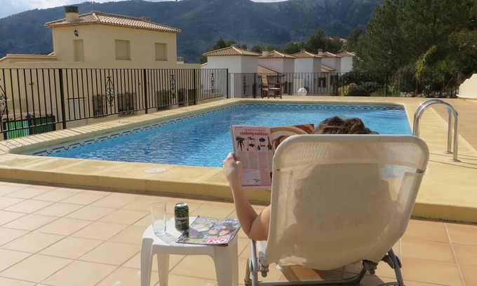 Adsubia Villa | 2 Bed Villa, Shared Pool, Wi-Fi, Aircon, Amazing views down valley to Sea