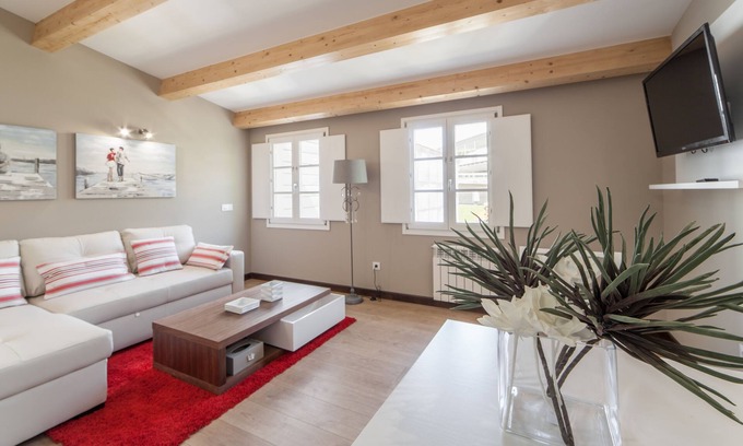 Santiago de Compostela Apartment | 2 bedroom apartment -150 m. cathedral - garden, terrace, wifi, elevator - P3