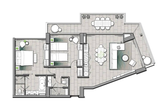 Cam Lam Apartment | 2 bedroom apt, Alma Resort 5*, Long Beach, Cam Ranh, Nha Trang