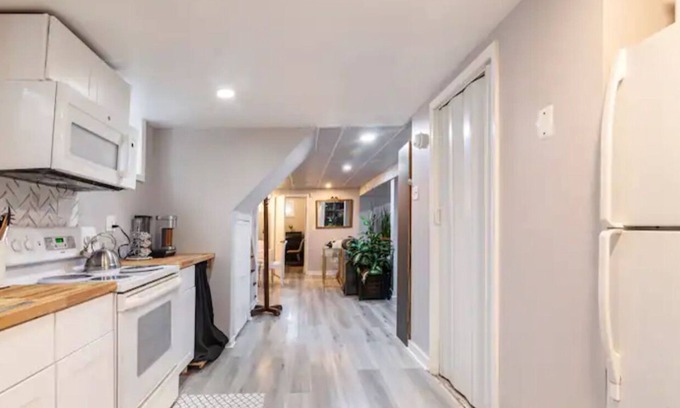 16th Street Heights Apartment | 2-bedroom basement apartment in charming Washington Heights with WiFi and AC.