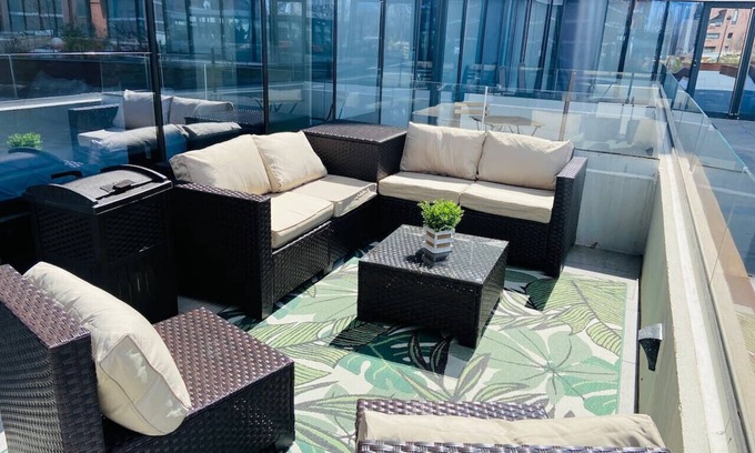 East Orange Apartment | 2 BR+patio+workspace+parking near Seton Hall Univ.