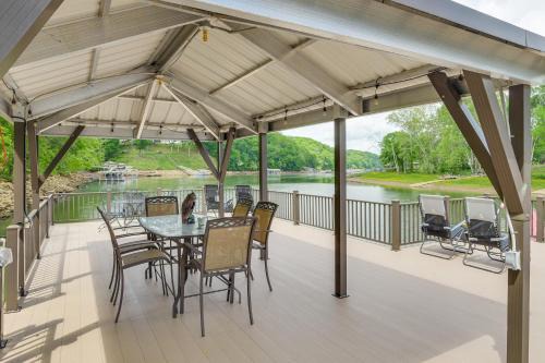 Van Buren County House | 2-Story Dock and Deck at Huge Family Home in Doyle!