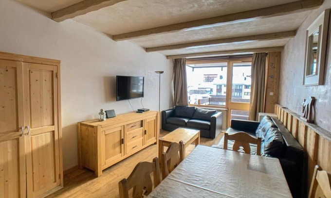 Le Lavachet Apartment | 200m from resort center, 3rd floor, tv, 55m², Tignes
