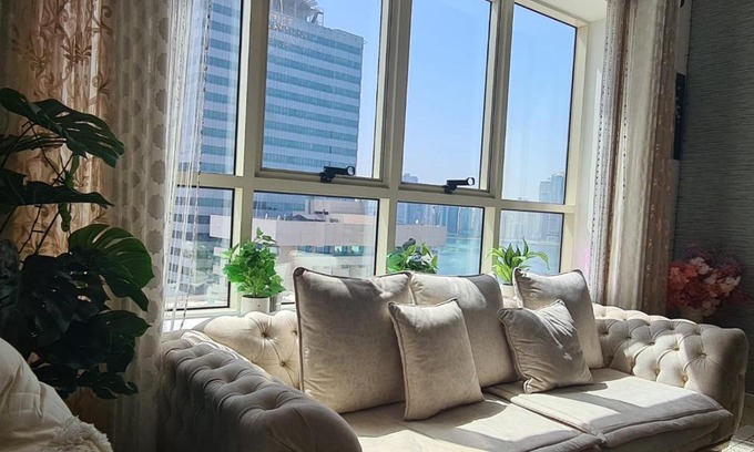 Al Majaz Apartment | 2BHK Luxurious apartment with Gym, Roof Top Pool and Sauna For an unbelievable price
