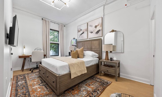 Harlem Apartment | 2BR/2BA in Historic Brownstone near Subway