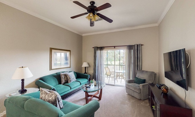 Bahama Bay Condo | 2nd floor condo w/balcony, basketball court, near theme parks, tennis court