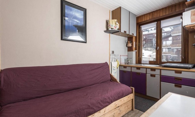 Les Almes Apartment | 2nd floor, tv, 28m², Tignes