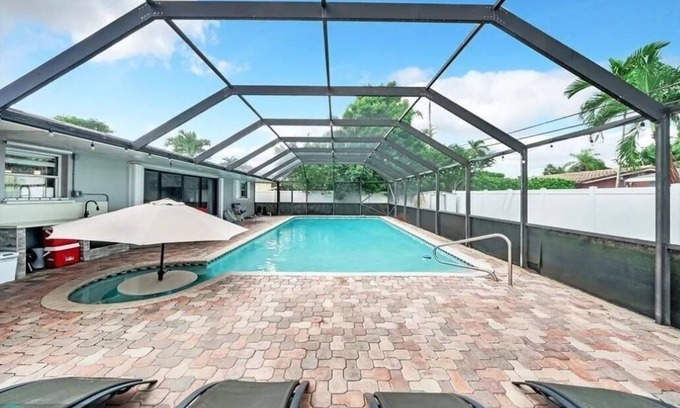 Coral Heights House | 3/2 home, Saltwater Heated Pool/5-min to bch/Pet