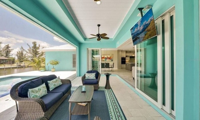 South Gulf Cove House | 3 Bedroom Home on a Canal with a Heated Pool