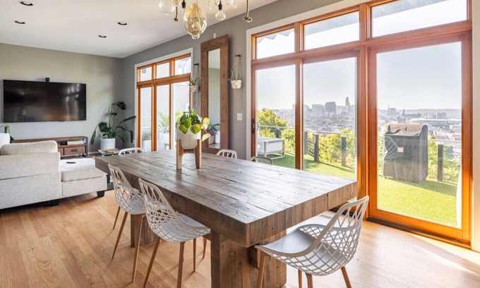 Clifton Heights House | 3 Decks W/City Views, Hot Tub, Theater Rm, Garage
