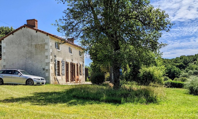 Charroux House | 3 double bed house - unspoilt valley views & 10 minutes walk to town