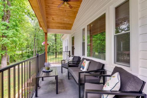 Forest City House | 3 Mi to Downtown Home with Fire Pit in Forest City
