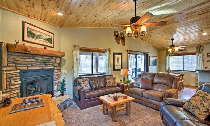 Show Low House | 3 Mi to Fool Hollow Lake Romantic Show Low Cabin