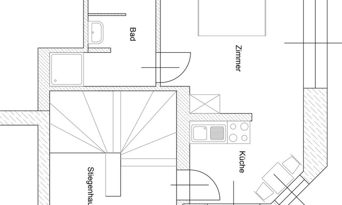 Deutsch Goritz Hotel | 32 m² Hotel ∙ 1 bedroom ∙ 2 guests
