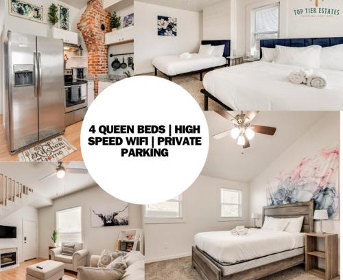 Fort Worth House | 4 Queen Beds High Speed Wifi Private Parking